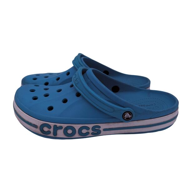 Crocs Men\'s Bayaband Turquoise Blue Clogs Sandals Size 13 main image 9
